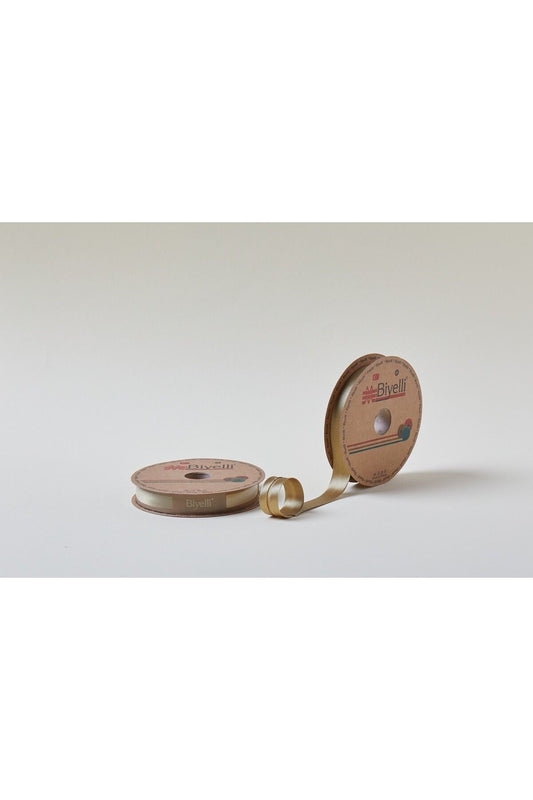 Biye Saten Katlý 035 Kahverengi 2 cm 25 Metre %100 Polyester