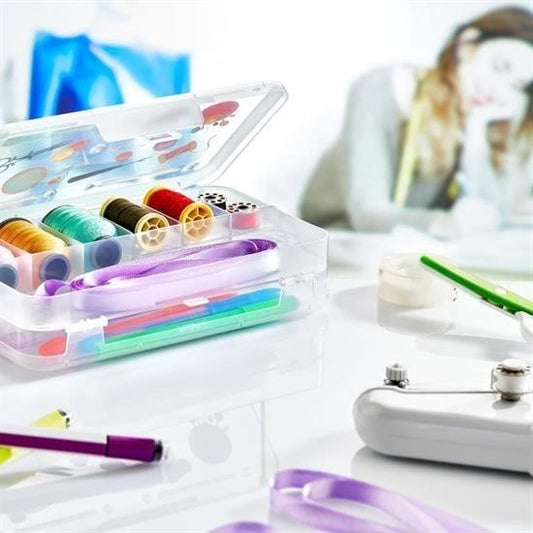 BUFFER® Çift Taraflý Bölmeli Hobi Dikiþ Kutusu Ardunio Malzeme Kutusu