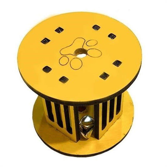 BUFFER®  Mini Silindir Eðlenceli Renkli Saðlam Küçük Pati Ýzi Þekilli Kedi Oyuncaðý