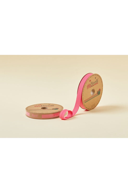 Biye Koton Katlý D24 Fuþya 2 cm 25 Metre %65 Koton %35 Polyester