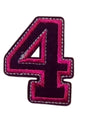 Aplike Ütü Ýle Yapýþan 4  Rakamý  Arma 4x4 cm