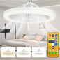 BUFFER®E27 Duylu 3 Farklý Iþýk Modlu ve 3 Seviye Fan Güçlü Uzaktan Kumandalý, Sessiz Kullanýmlý, Kolay Kurulumlu,Led Iþýklý Tavan Pervane Vantilatörü