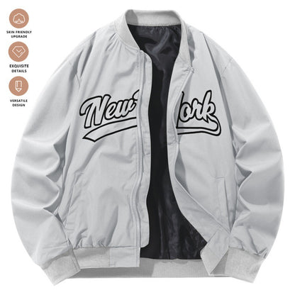 Retro Baseball Jacke – Stehkragen & Lässig Kombinierbar | Herren Sportjacke 2025