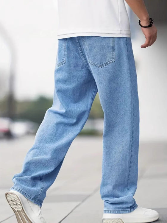 Herren Jeans – Basic, Gerade Passform, Locker, Freizeit