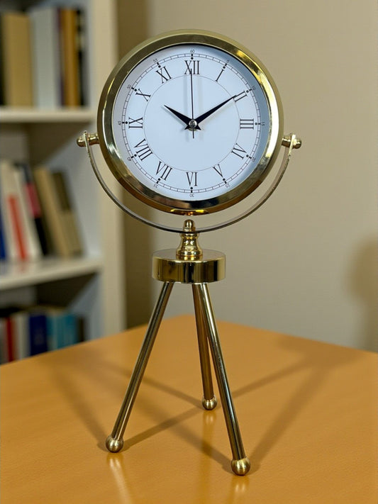 Zentime Gold Lüks Üç Ayaklý Masa Saati