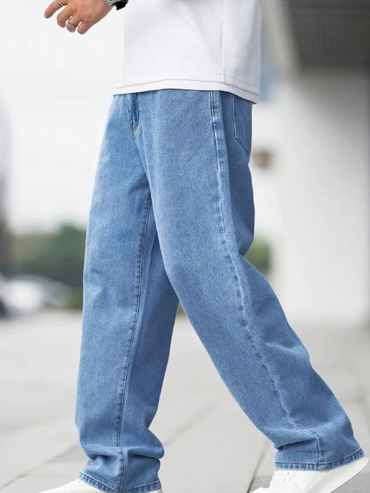 Herren Jeans – Basic, Gerade Passform, Locker, Freizeit