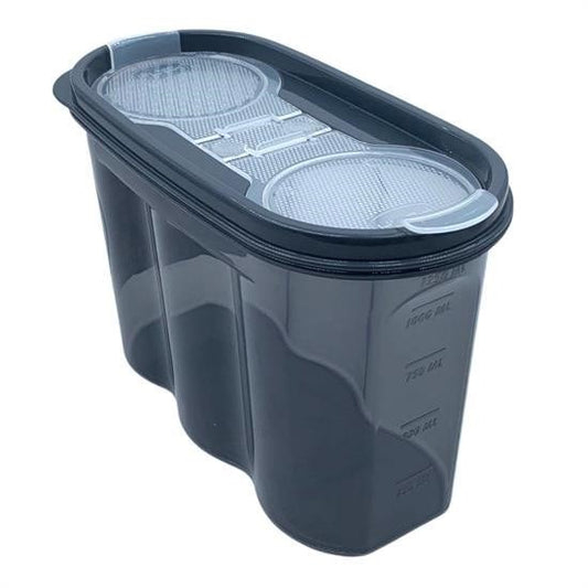 BUFFER® 2 Kapaklý Ölçekli Erzak Saklama Kabý - 1,2 Litre - SA930