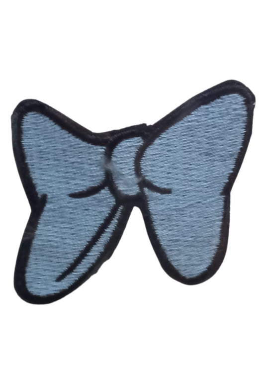 Aplike Ütü Ýle Yapýþan Küçük Kelebek Mavi Arma 2x3 cm