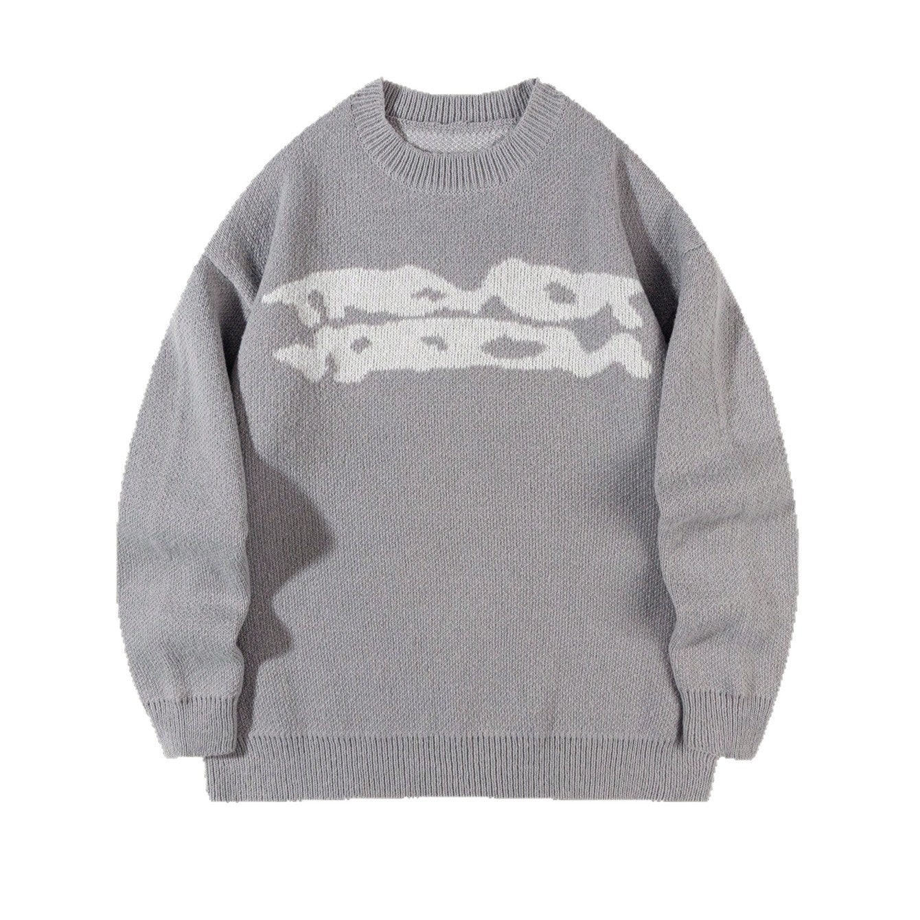 Herren Strickpullover – Locker, Geometrisches Jacquard Muster, Komfort