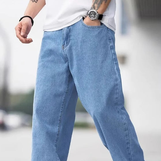 Herren Jeans – Basic, Gerade Passform, Locker, Freizeit