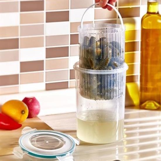 BUFFER® Zeytin Turþu Sebze Yýkama Kutusu Klipsli Kapaklý Saklama Kabý