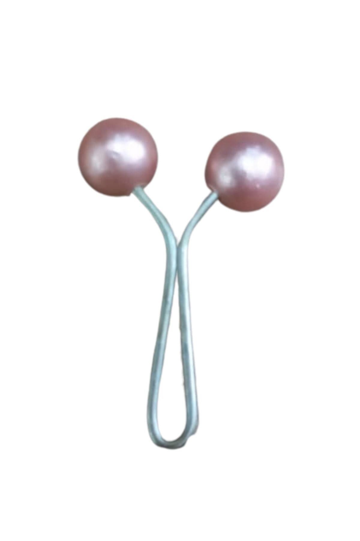 Eþarp Klipsi Top Model Düz Pudra 1 Adet