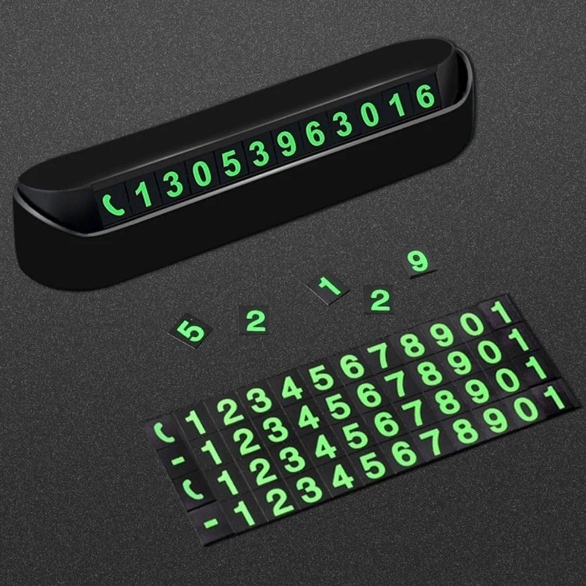 BUFFER® Pratik Fosforlu Telefon Numarasý Yamzak Ýçin Araç Ýçi Oto Numaratör Numaralýk