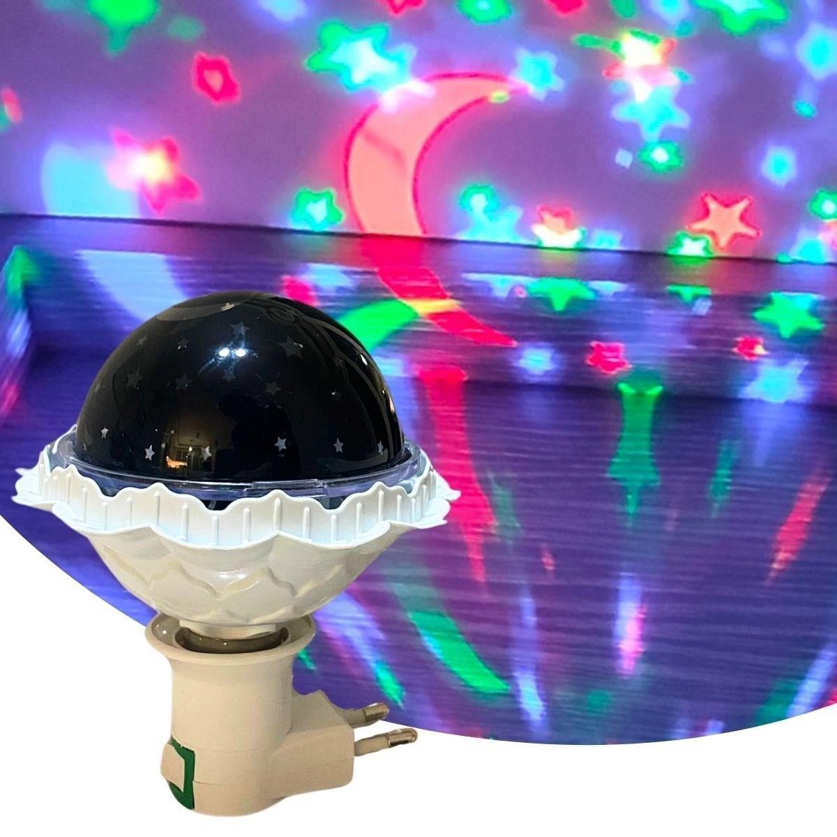 BUFFER® Kristal Gökyüzü Modlu Yýldýzlý Hareketli 360 Derece Dönen Kristal Led Ampül