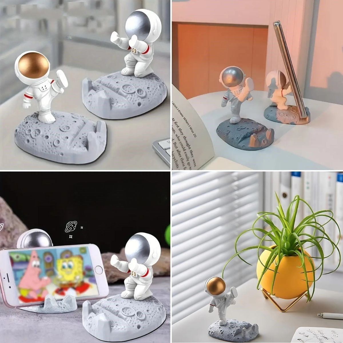 BUFFER® Mini Astronot Model Telefon ve Tablet Tutucu Standý