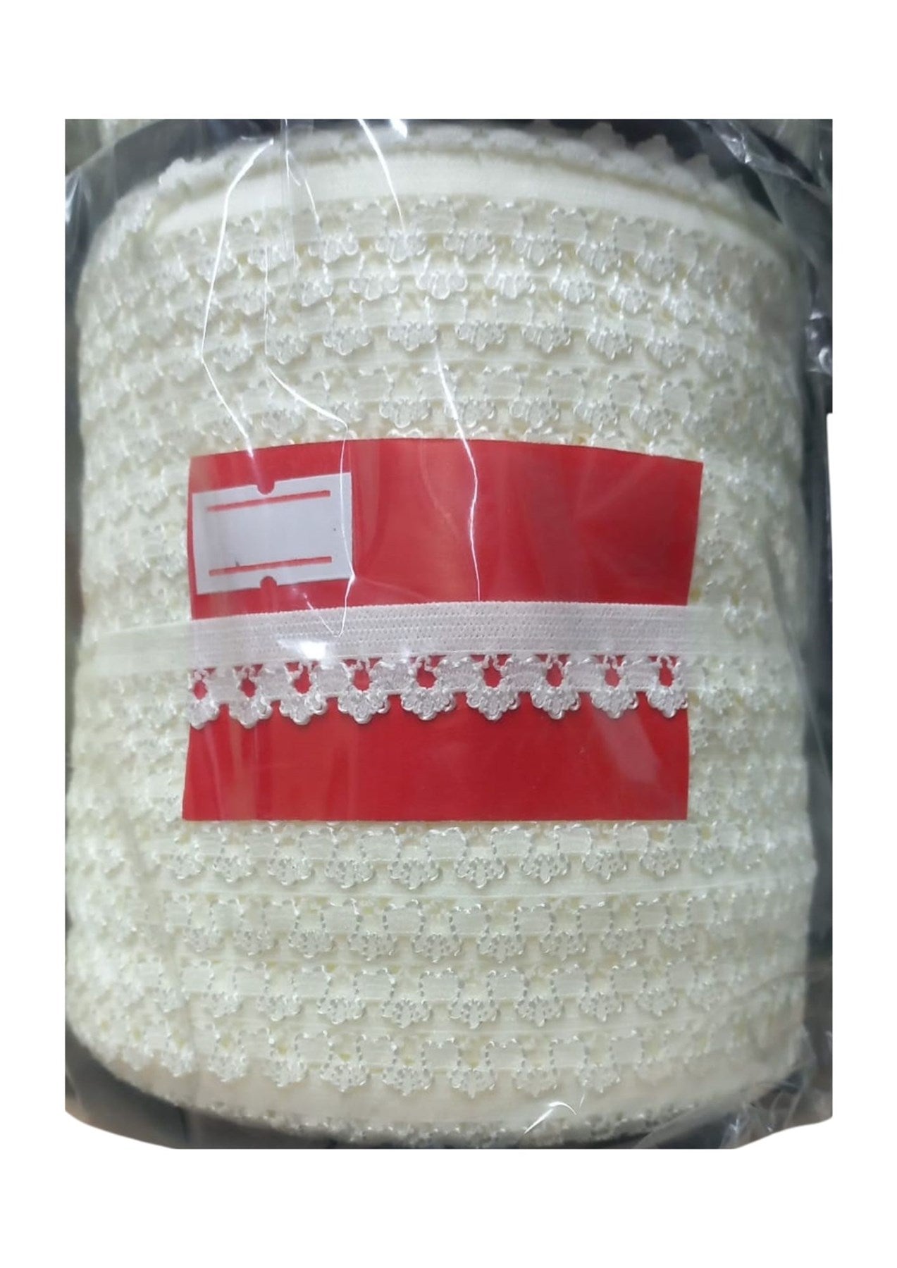 Çamaþýr Lastiði Dantelli 1 cm 1 Metre Ekru