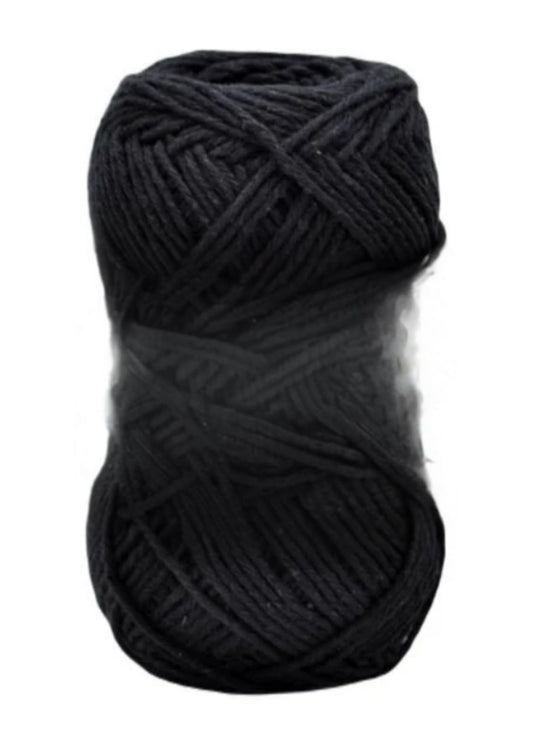 Pamuk Ýplik %100 Pamuk Siyah