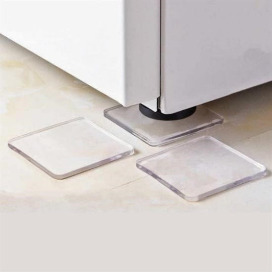 BUFFER® 4 Adet Silikon Þeffaf Koltuk Mobilya Masa Beyaz Eþya Yazýcý Koruyucu Kaydýrmaz  Dayanýklý Pe