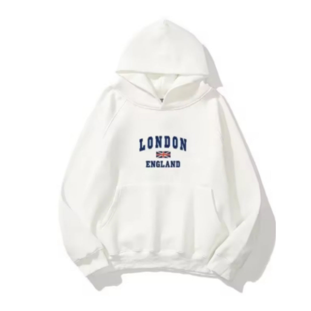 Herren Hoodie „London“ – Doppelkapuze, Fleecegefüttert, Europäische Größe | Pullover Sweater 2025