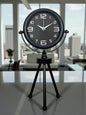 Zentime Siyah Zarif Üç Ayaklý Masa Saati