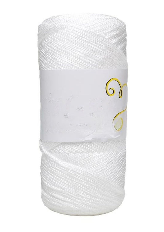 Makrome Ýpi 3mm Polyester Beyaz