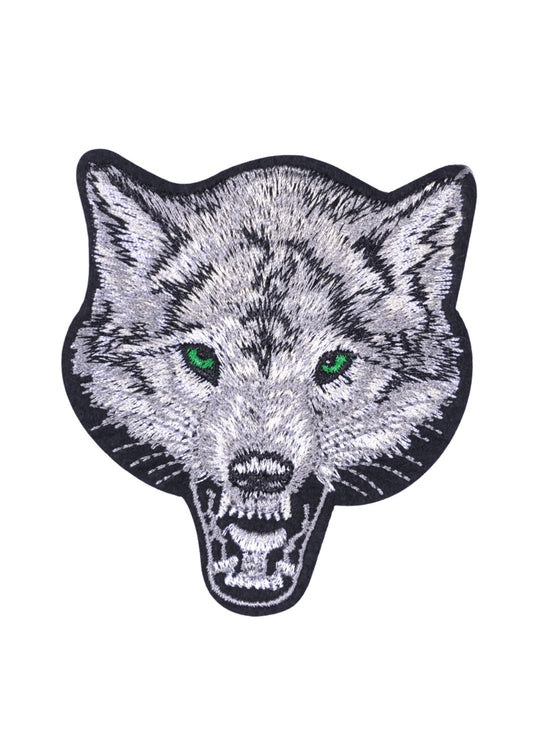 Aplike Ütü Ýle Yapýþan Kurt Yeþilgöz Arma 7x6 cm