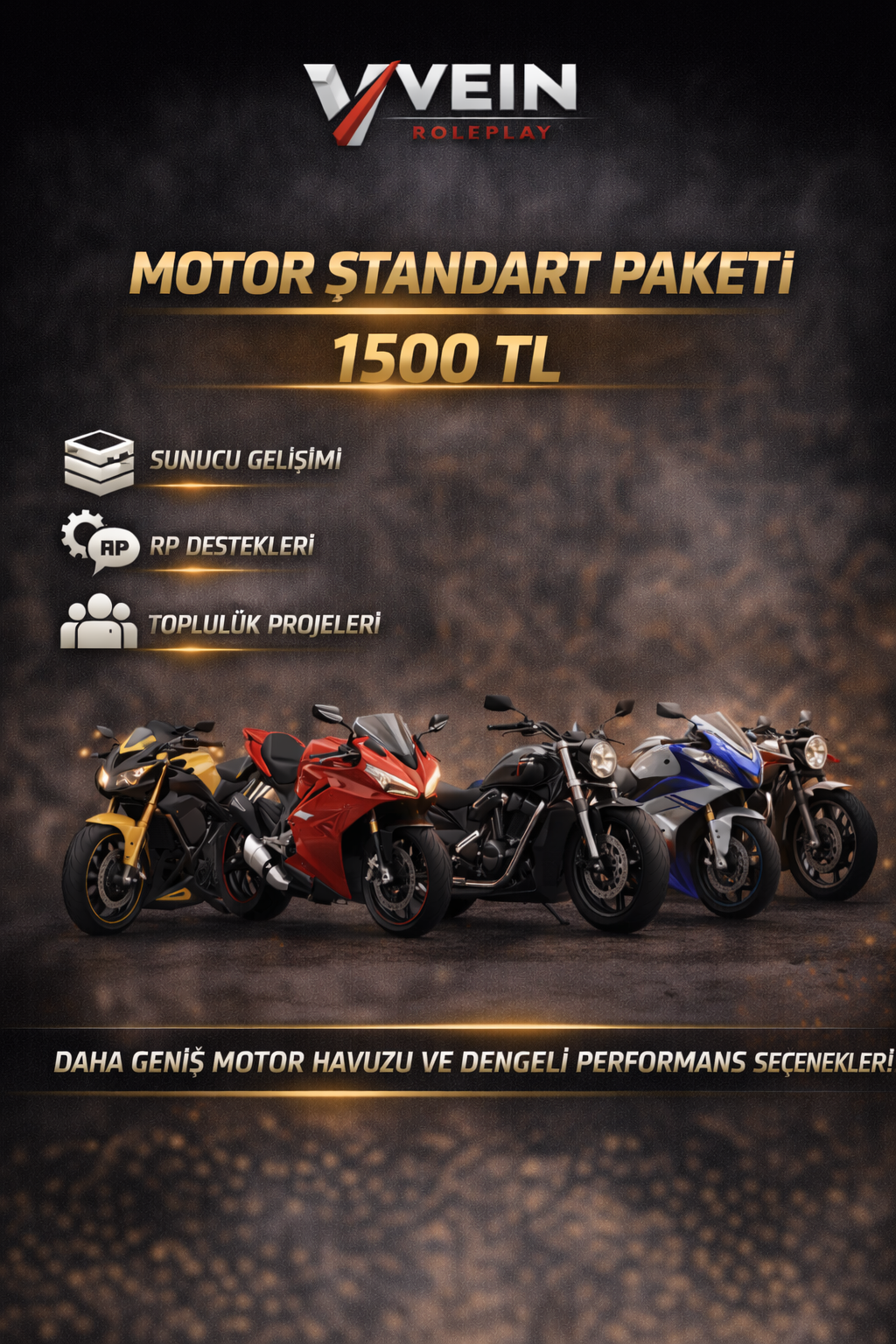 🖤 Motor — Donate Paketleri