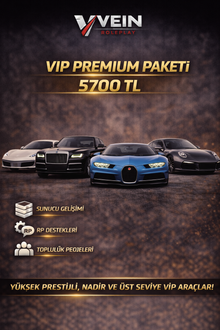 🖤 VIP Cars Donate — Destek Paketleri
