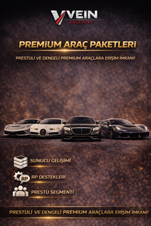 🖤 Premium Cars Donate — Destek Paketleri