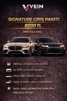 🖤 Signature Cars Donate — İmzalı Araç Paketleri