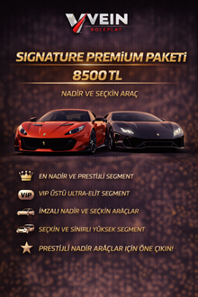 🖤 Signature Cars Donate — İmzalı Araç Paketleri