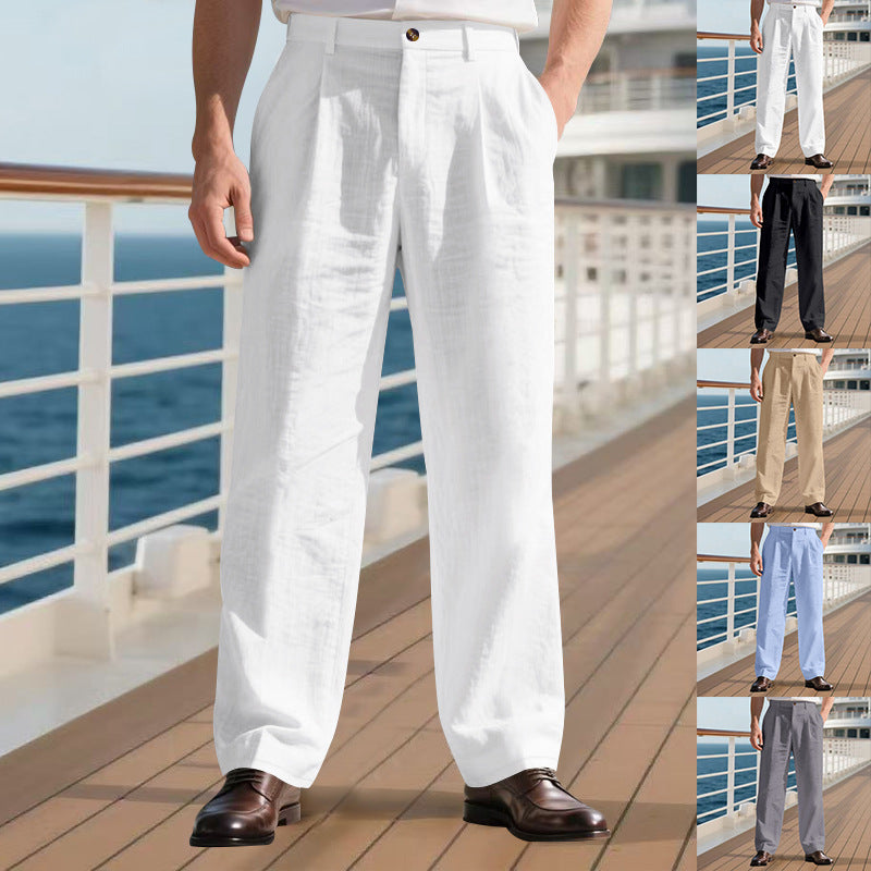 Herren Anzughose – Dünnes Material, Locker & Gerade, Business & Casual