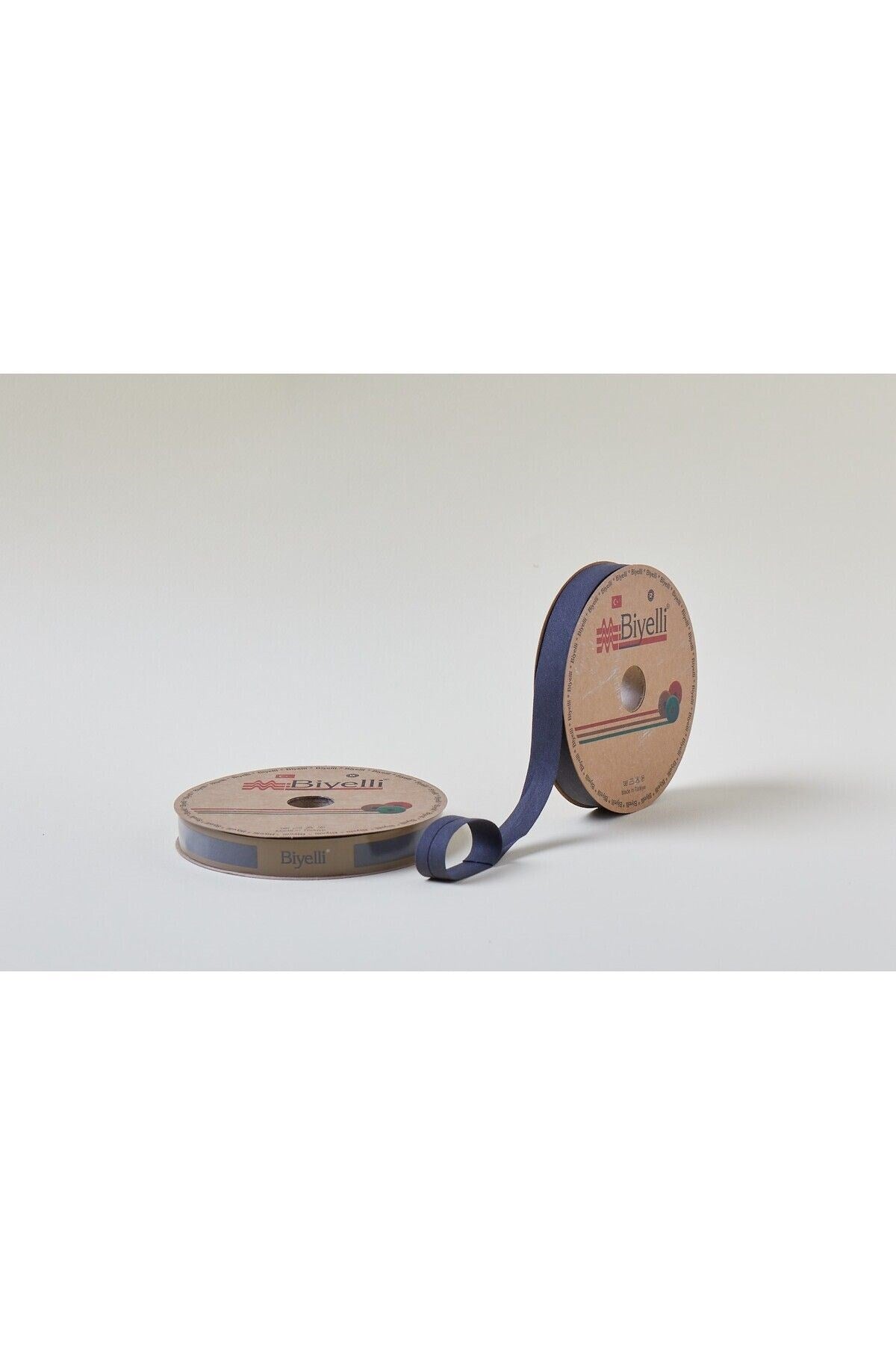 Biye Koton Katlý D39 Lacivert 2 cm 25 Metre %65 Koton %35 Polyester