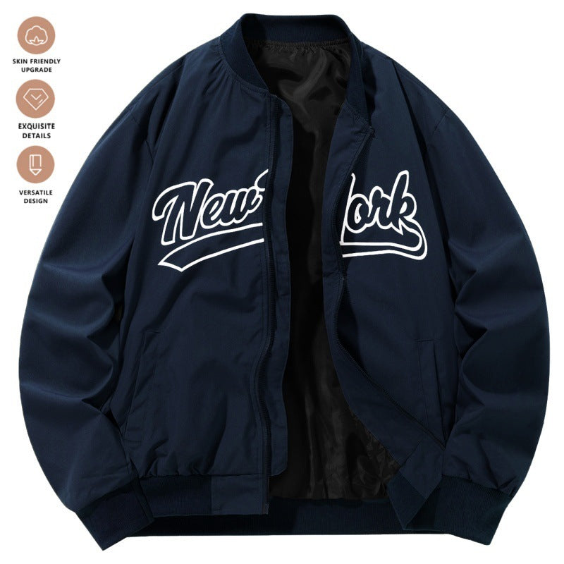 Retro Baseball Jacke – Stehkragen & Lässig Kombinierbar | Herren Sportjacke 2025