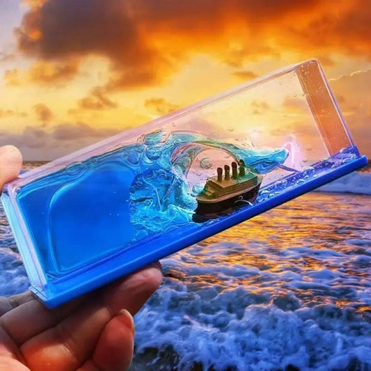 BUFFER®  Batmayan Gemi Hediyelik Dekoratif Ev ve Ofis Hediyesi Özel Aþk Gemisi