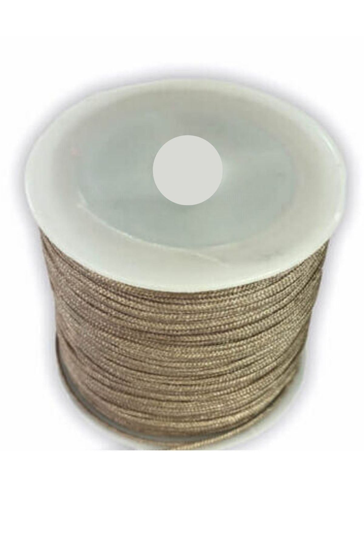 Paraþüt Ýpi, Bileklik-Kolye örgü ipi 1 mm 50 metre Vizon