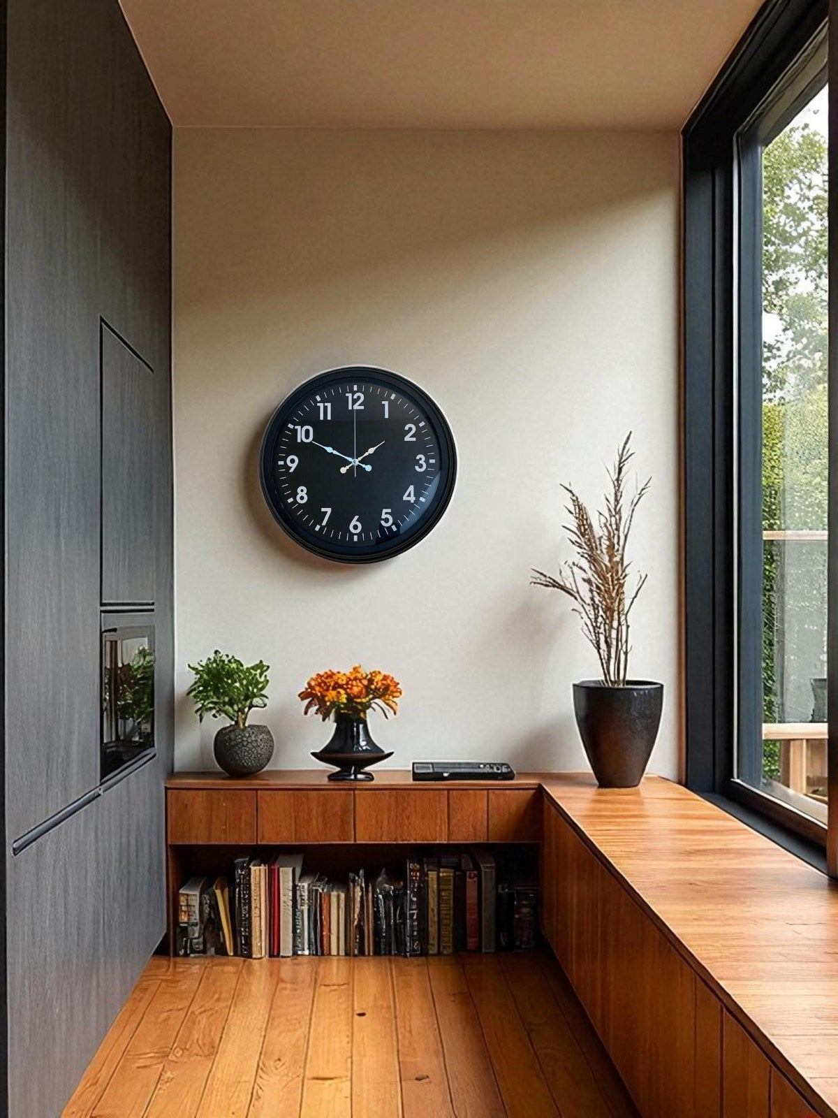 Zentime 40 Cm Siyah Þýk Duvar Saati