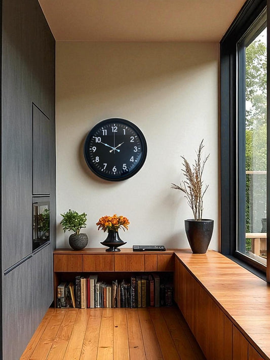 Zentime 40 Cm Siyah Þýk Duvar Saati