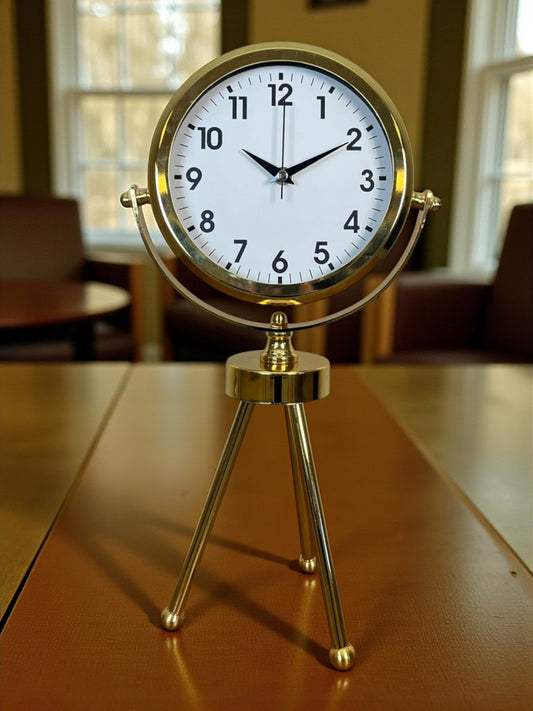 Zentime Gold Lüks Üç Ayaklý Masa Saati