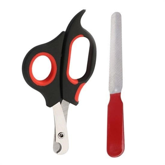 BUFFER® Evcil Hayvan Týrnak Makasý Ve Törpü Seti Manikür Pedikür Pati Bakým Aleti Kaymaz Sap