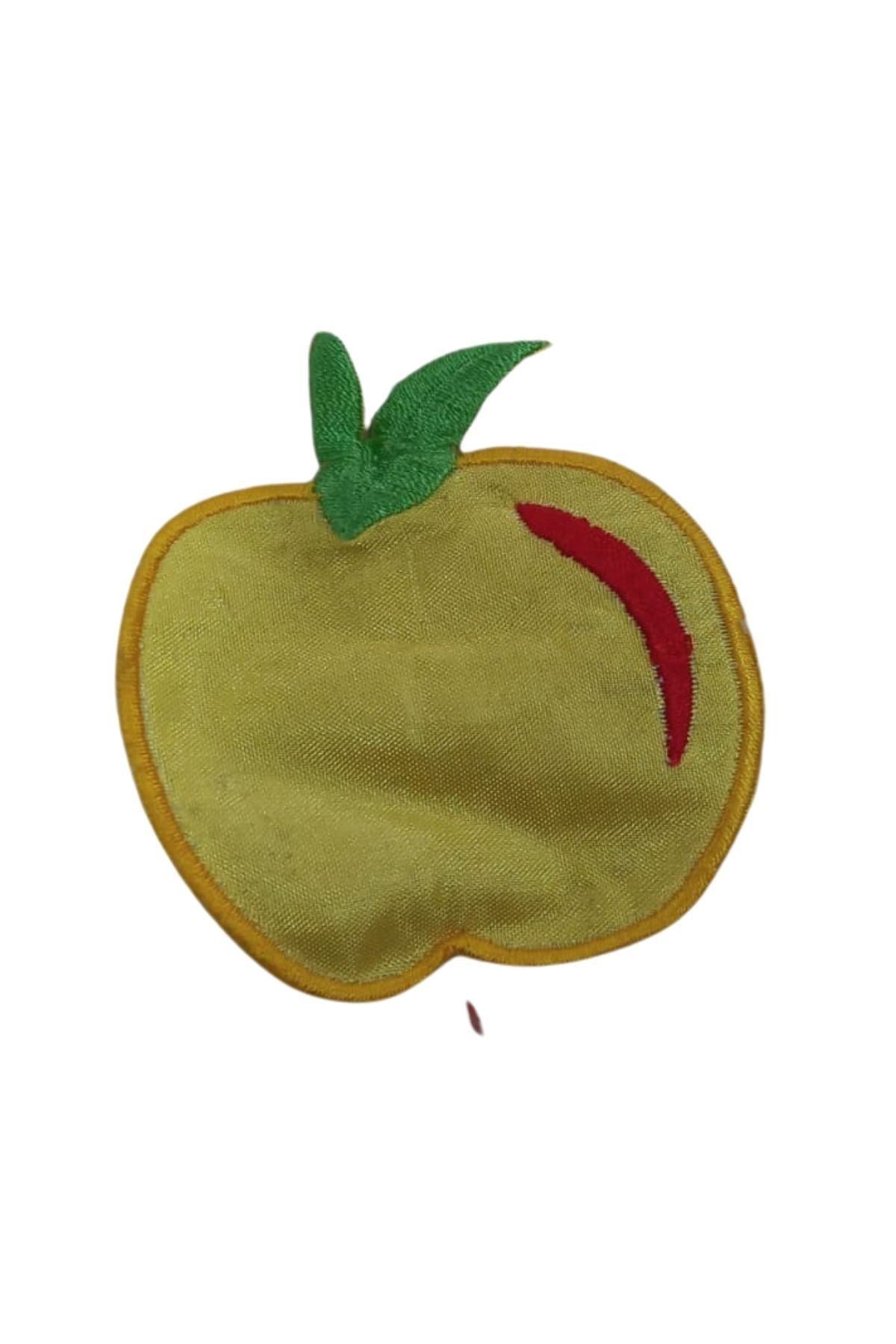 Aplike Ütü Ýle Yapýþan Elma Desen