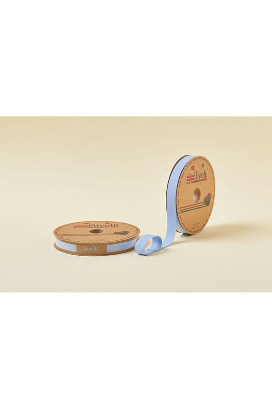 Biye Koton Katlý D07 Açýk Mavi 2 cm 25 Metre %65 Koton %35 Polyester