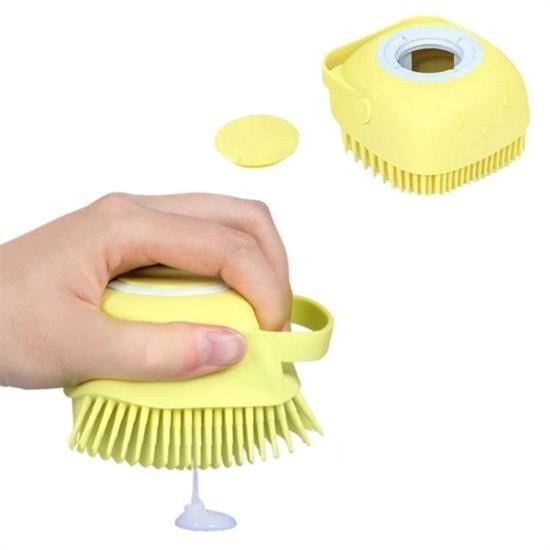 BUFFER® Yumuþak Silikon Malzemeli Esnek Jel Hazneli Masaj Fonksiyonlu Etkili Banyo Duþ Kese Lifi