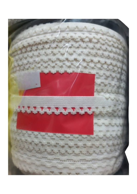 Çamaþýr Lastiði Dantelli 1 cm 75 Metre 1 Top Beyaz 2. Model