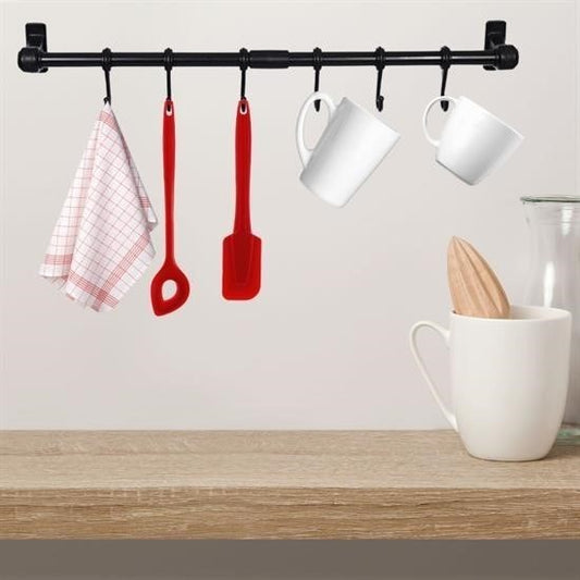 BUFFER® Duvara Monte Edilen 6 Kancalý Dekor Kaþýklýk ve Kupa Askýsý