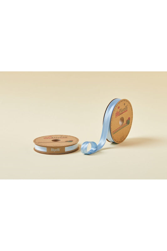 Biye Saten Katlý 069 Koyu Mavi 2 cm 25 Metre %100 Polyester