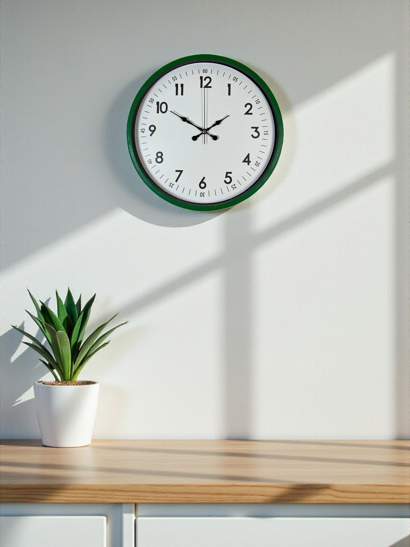 Zentime 36 Cm Yeþil Dekoratif Duvar Saati