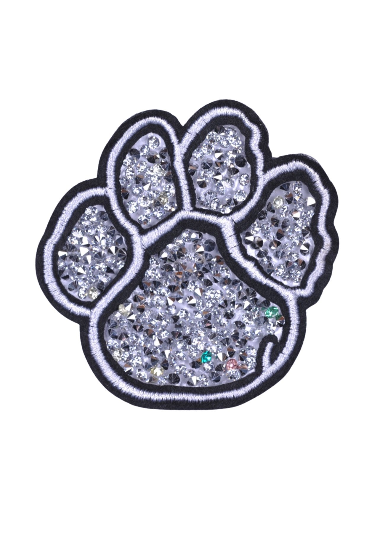 Aplike Ütü Ýle Yapýþan Taþlý Pati Arma 5 cm