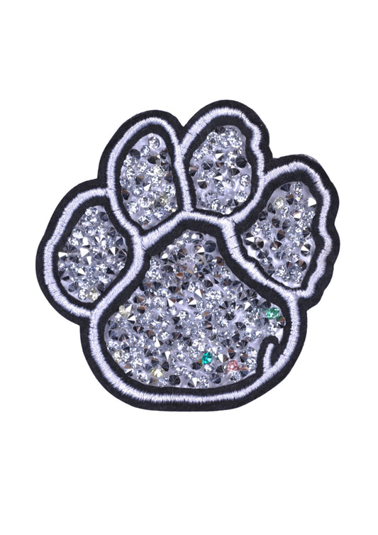 Aplike Ütü Ýle Yapýþan Taþlý Pati Arma 5 cm