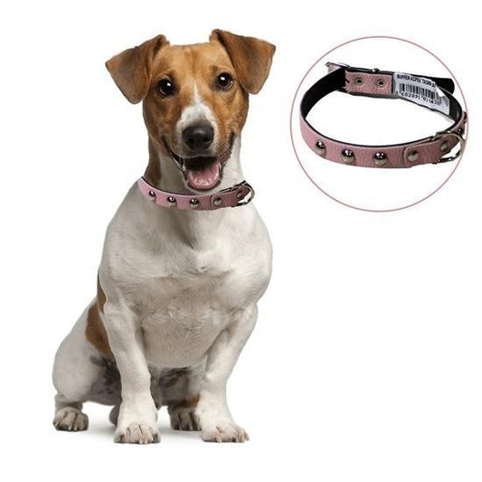 BUFFER® Yumuþak Dokulu Deri Köpek Gezdirme Boyun Tasmasý Medium